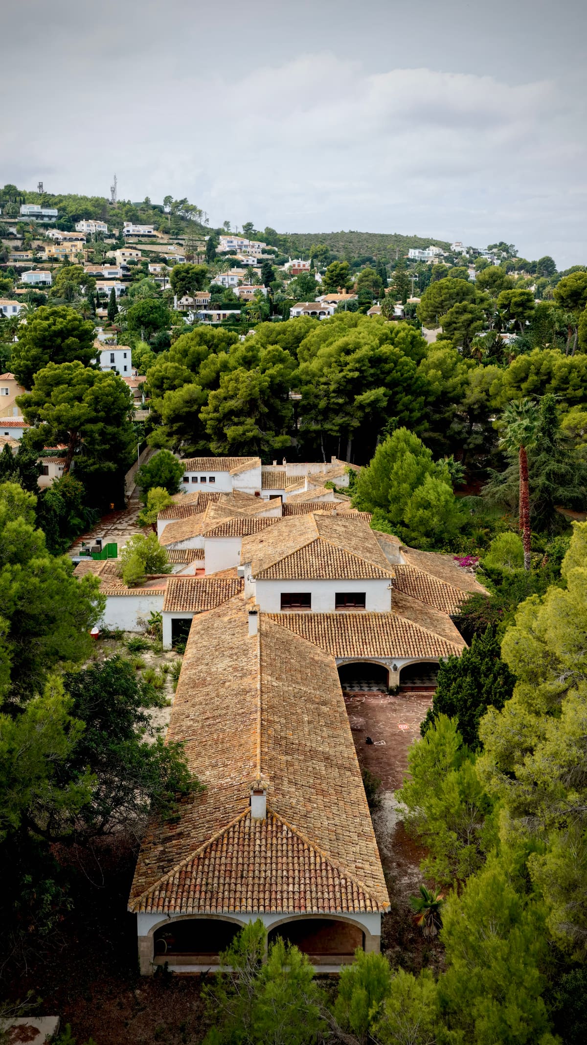Vue aérienne verticale