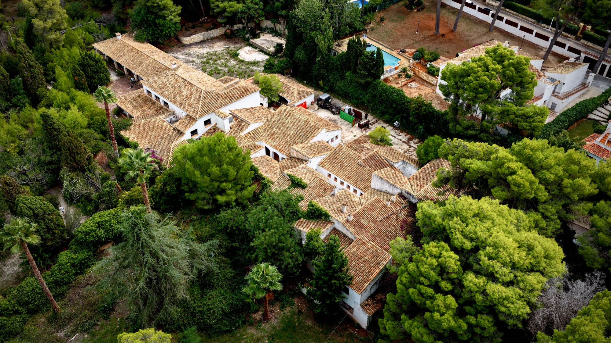 Vue aérienne du domaine