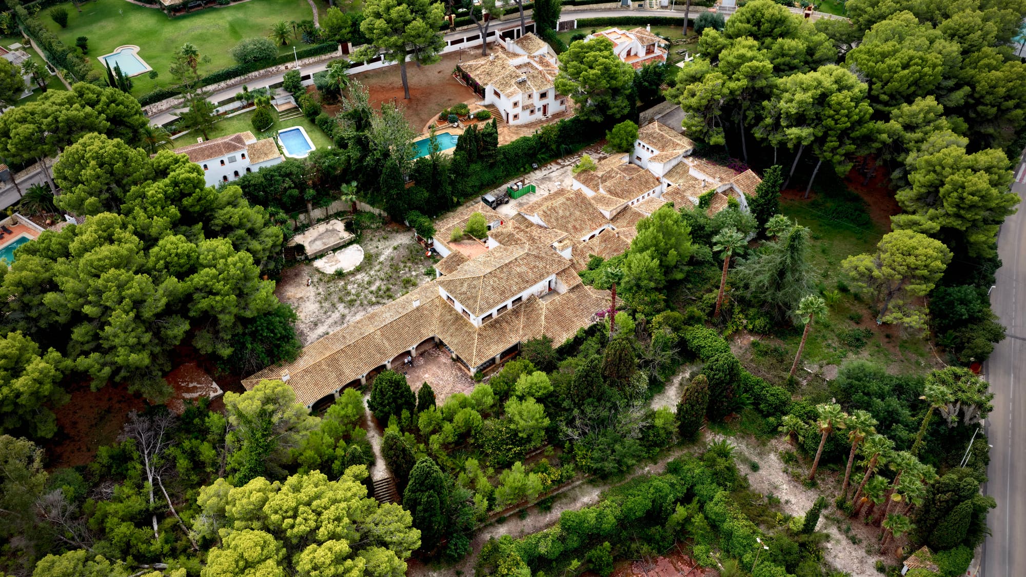 Le domaine vu du ciel