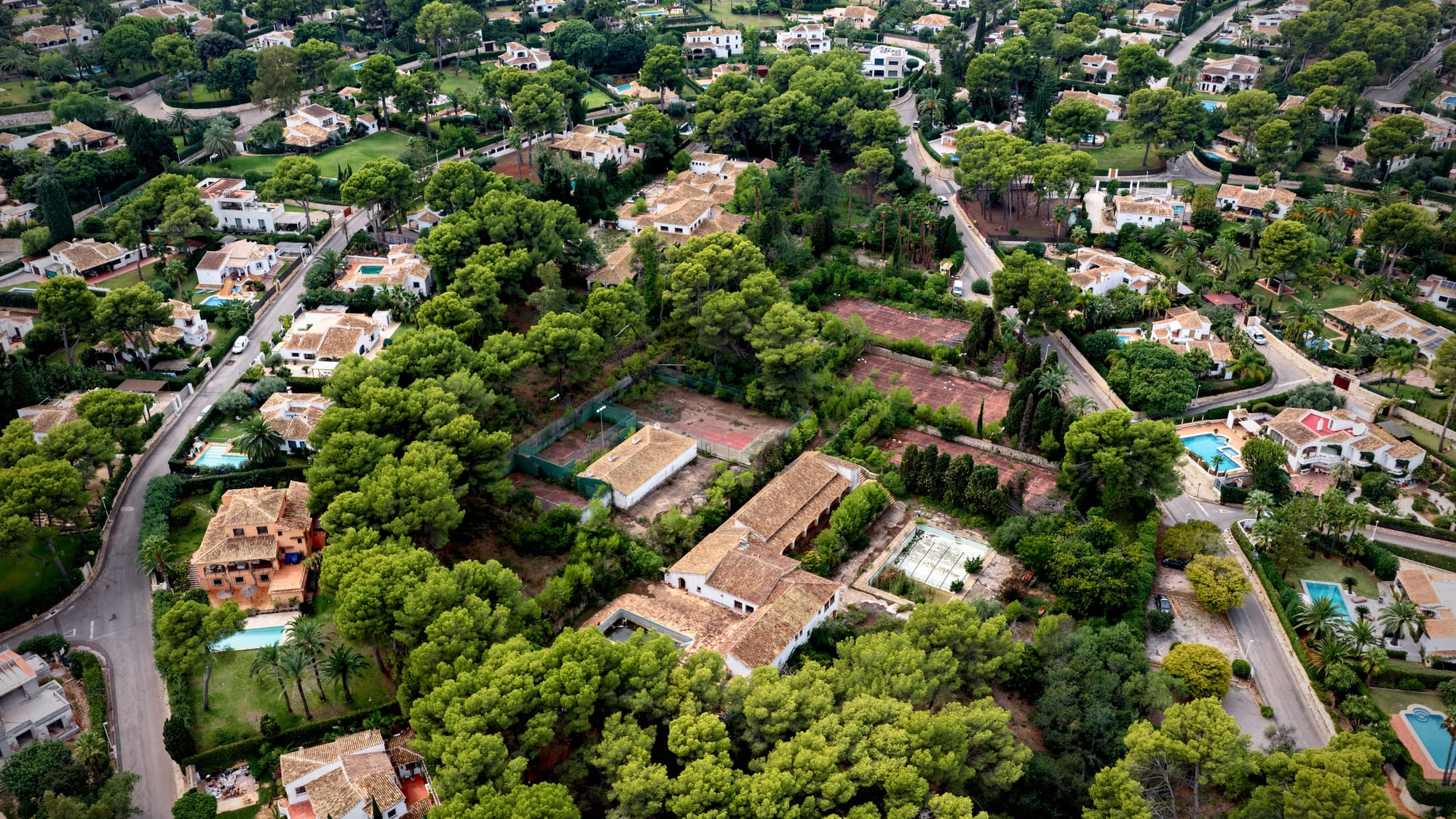 Le domaine vu du ciel